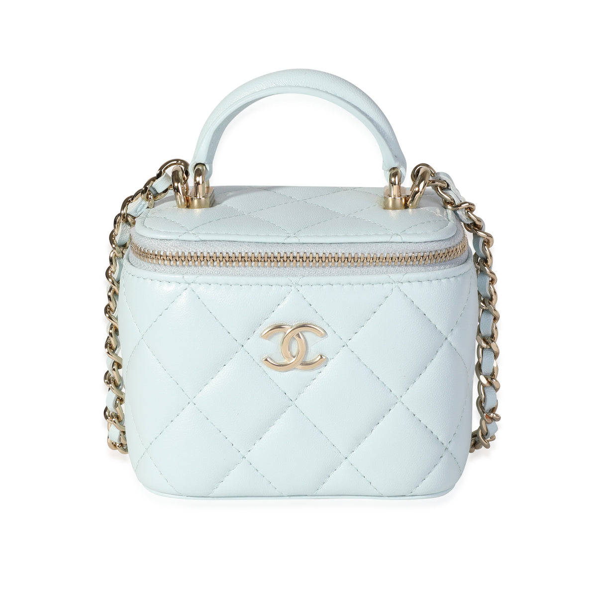 Vanity leather crossbody bag