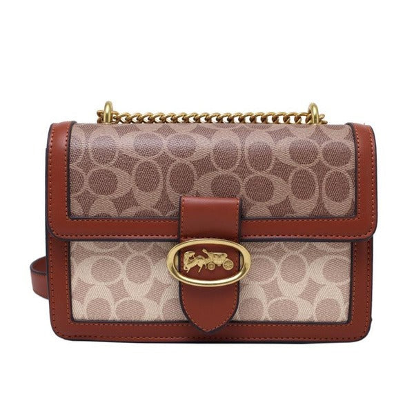 Women's Top-Handle Bags Chain Shell Bags Luxury Pattern Flap
