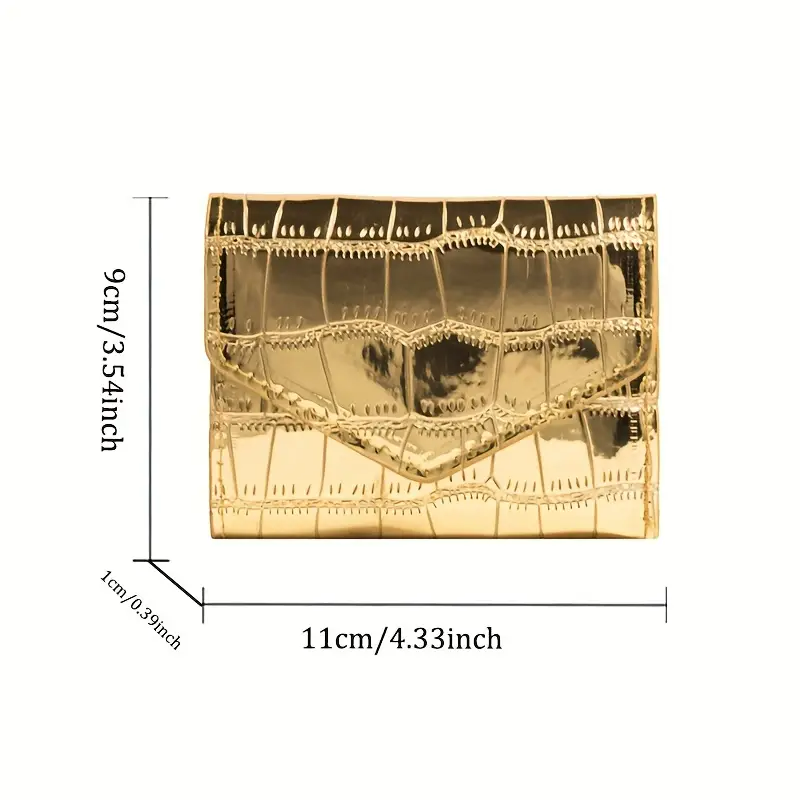 Stone Pattern Laser Wallet