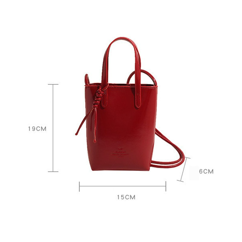 Mini PU Leather Crossbody Bag
