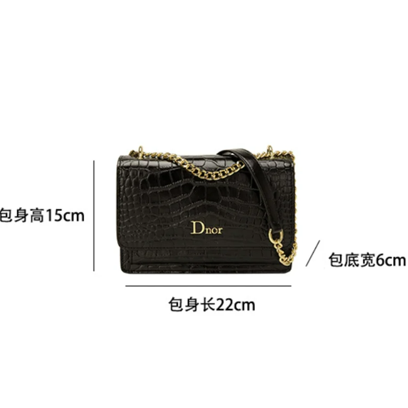 Snake Print Chain Bag