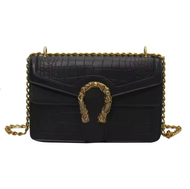 Black Square Hand Bag