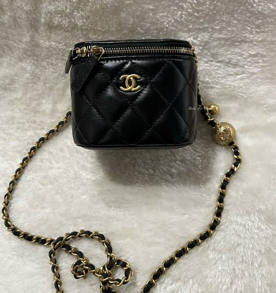 Vanity leather crossbody bag