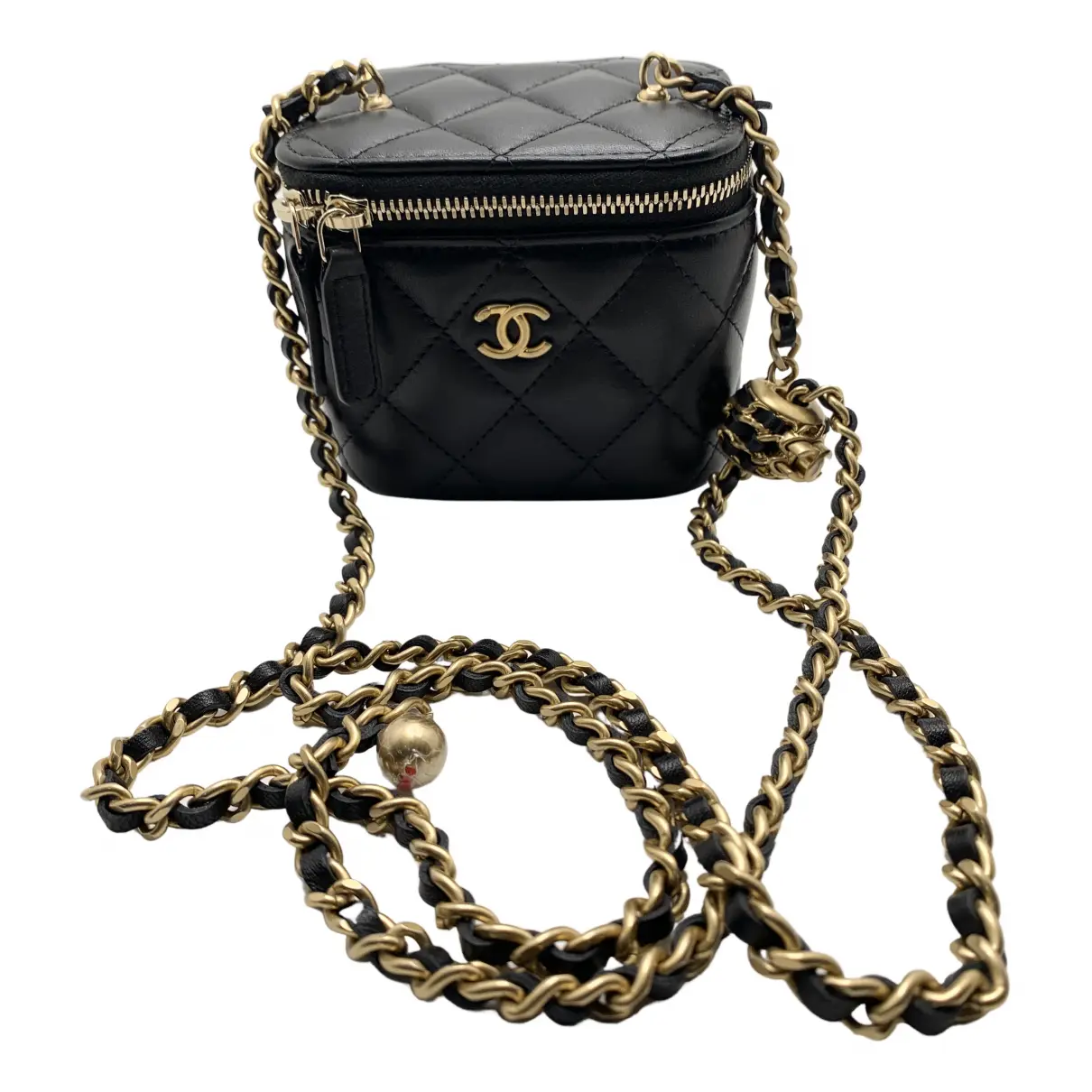 Vanity leather crossbody bag