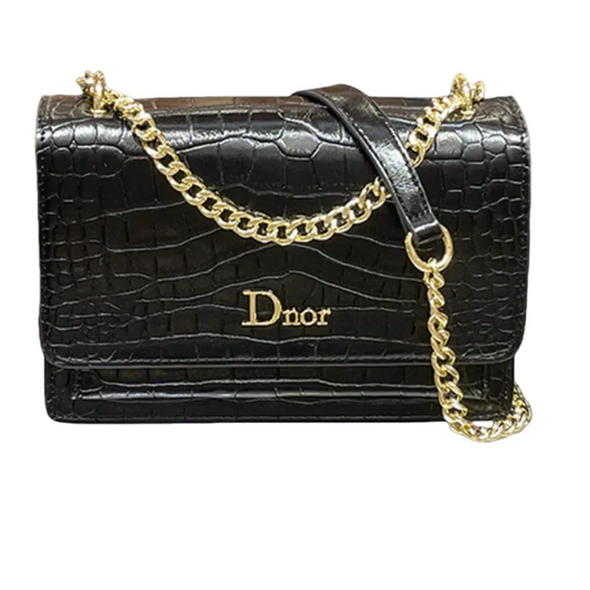 Snake Print Chain Bag
