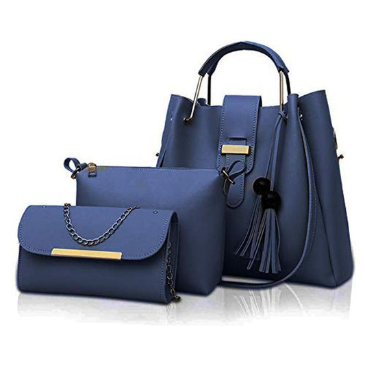 3Pcs PU Leather Ladies Hand Bags Set